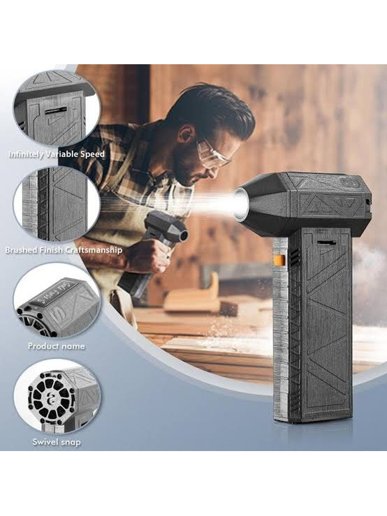 Alternative view of Mini Jet Fan Brushless Powerful Violent Fan Compact Portable Design